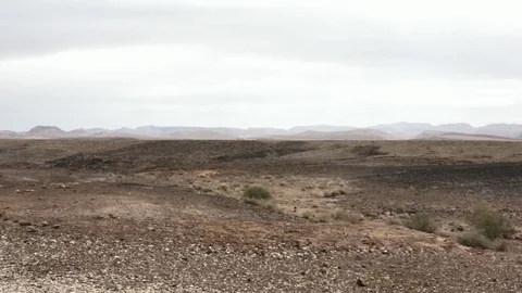 View from the bottom of crater Ramon Stock Footage 88346818