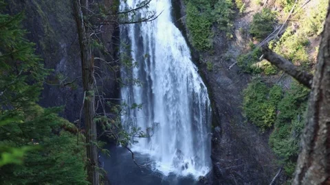 View of the bottom of Deception Falls Stock Footage 251926206