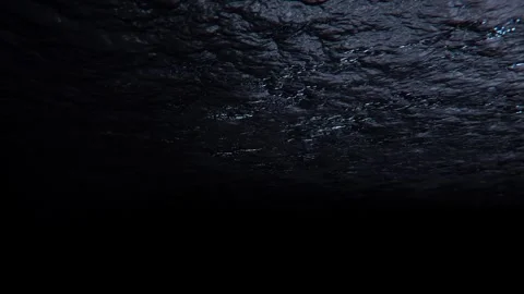 A view from the bottom looking up at the water above Stock Footage 336629788