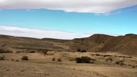 View from the bottom of  Ramon crater Stock Footage 88373823