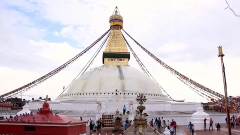 View of Boudha Stupa 動画素材 95036194
