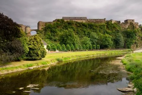 View at Bouillon castle Stock Photos