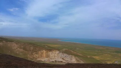 View of a Boundless Plain in China Stock Photos