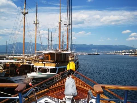 View from bow 스톡 사진