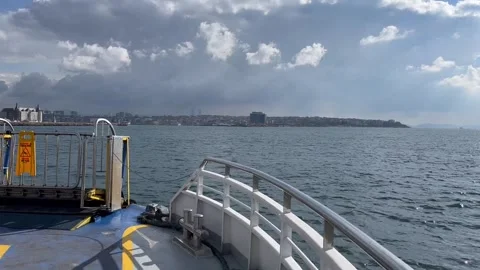 View from the bow of the ship -  stock video Stock Footage 240297640