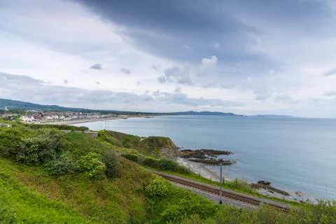 View of Bray Head in county Wicklow Ireland Stock Photos