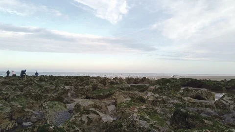 View on breakwater Stock Footage 121440093