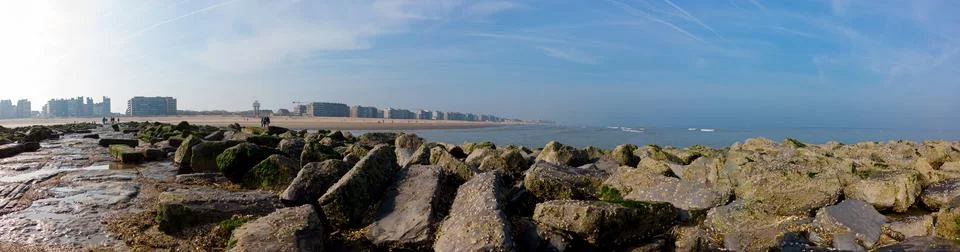 View from breakwater Stock Photos