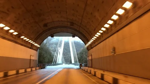 View of the bridge against the sky Stock Footage 77205162