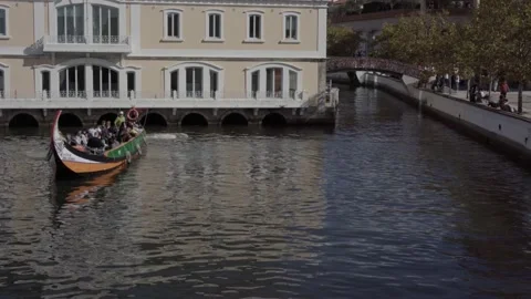 View from a Bridge in Aveiro Video stock 237910047