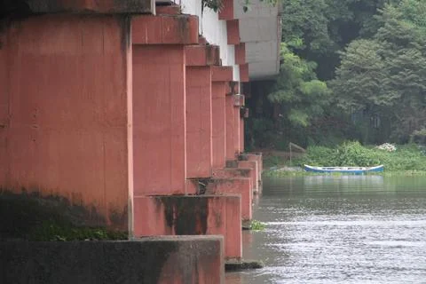 View of a bridge from below Stock Photos