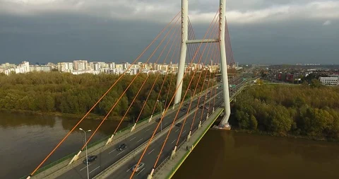 The View Of A Bridge From The Bottom To The Top Stock Footage 86319986