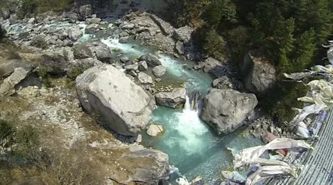 View from the bridge down Video stock 24673762