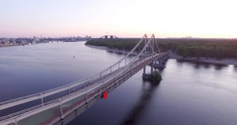 View of the bridge from the drone Video stock 90803459