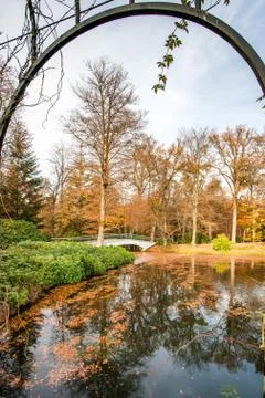 View on the bridge at Fall Stock Photos