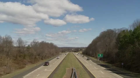 View from a bridge Stock Footage 8555626