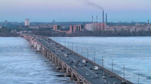 View of the bridge Stock Footage 10839403