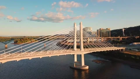 The view of the bridge Stock Footage 233724840