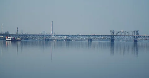 View of the bridge from the ground. Stock Footage 126846181