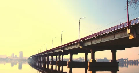 View of the bridge from the ground. Stock Footage 126847935