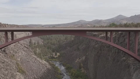 View of Bridge at Peter Skene Ogden State scenic Viewpoint Stock Footage 332256286