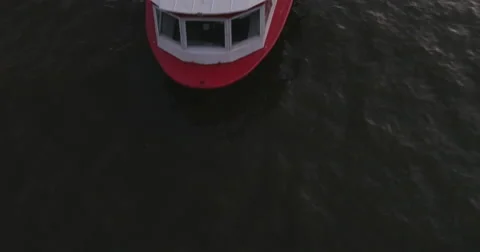 The view from the bridge on the river tram Stock Footage 64850681