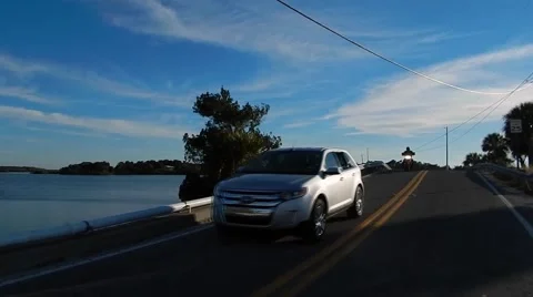 View of bridge by seashore Stock-Footage 45246704