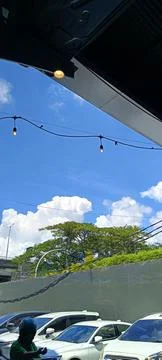 View of bright sky in midday Stock-Fotos