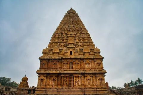 View of the Brihadeeswarar Temple Stock Photos