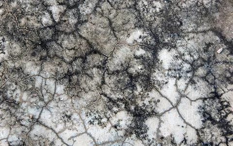 View of Broken painted cement wall for use as background Stock Photos