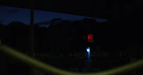 A View Of The Bronx At Dusk From The Train 6 Video stock 94378977