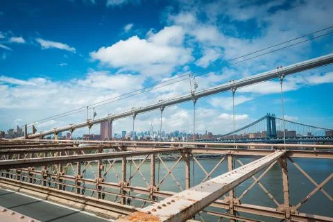 View of Brooklyn from Bridge Stock Photos