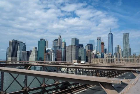 View from the Brooklyn Bridge 写真素材