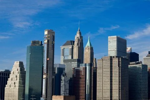 View from Brooklyn Bridge Stock Photos
