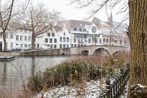 An view at Bruges Stock Photos