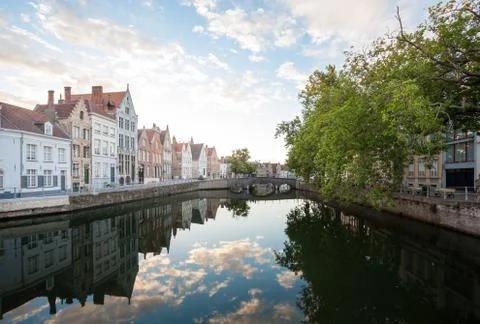 An view at Brugges Stock Photos