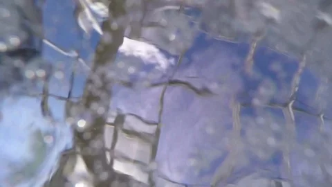 View of bubbles in a hot tub, in slow motion Stock-Footage 87285114