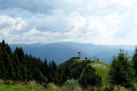  View from Bucegi Foto stock