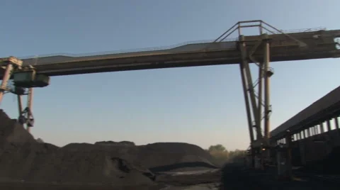 View of a Bucket for loading of coal Stock Footage 56808251
