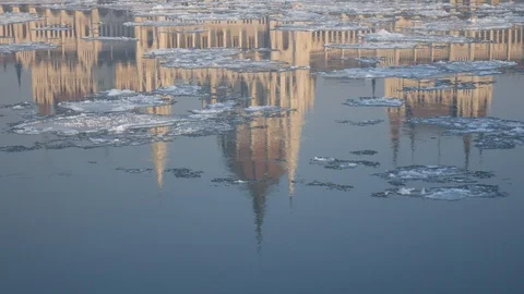 View on Budapest during Winter Vídeos de archivo 91572072