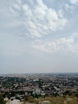 View of Budapest from the Eagle Mountain Lookout Stock Photos