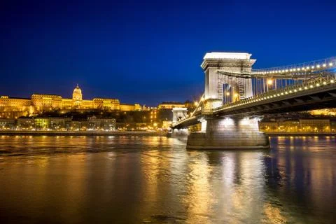 View of Budapest, Hungary Stockfoto's