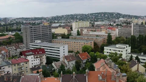 View of Budapest from the sky Stock Footage 196875839