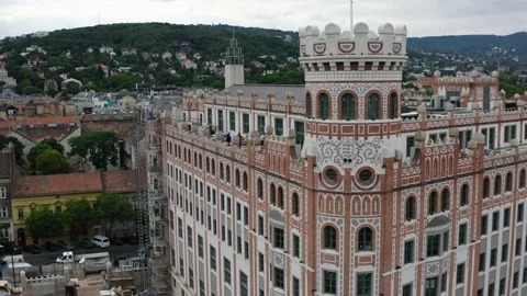 View of Budapest from the sky 库存影片 196876036