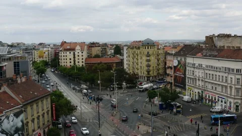 View of Budapest from the sky Stock Footage 196876112