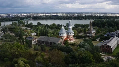 View of Budapest from the sky 库存影片 196876165
