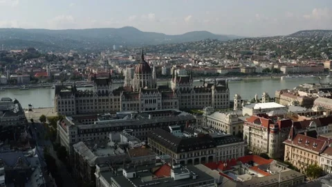 View of Budapest from the sky 库存影片 196876658