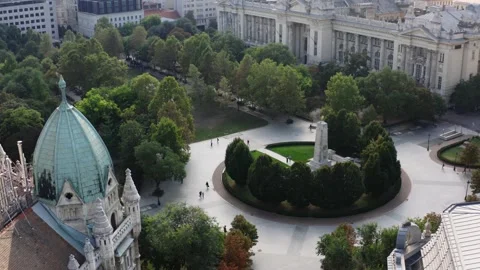 View of Budapest from the sky 库存影片 196876673