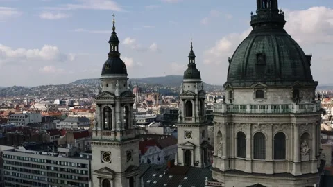 View of Budapest from the sky 库存影片 196876678