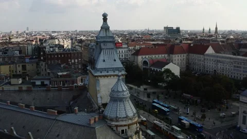 View of Budapest from the sky 库存影片 196876689
